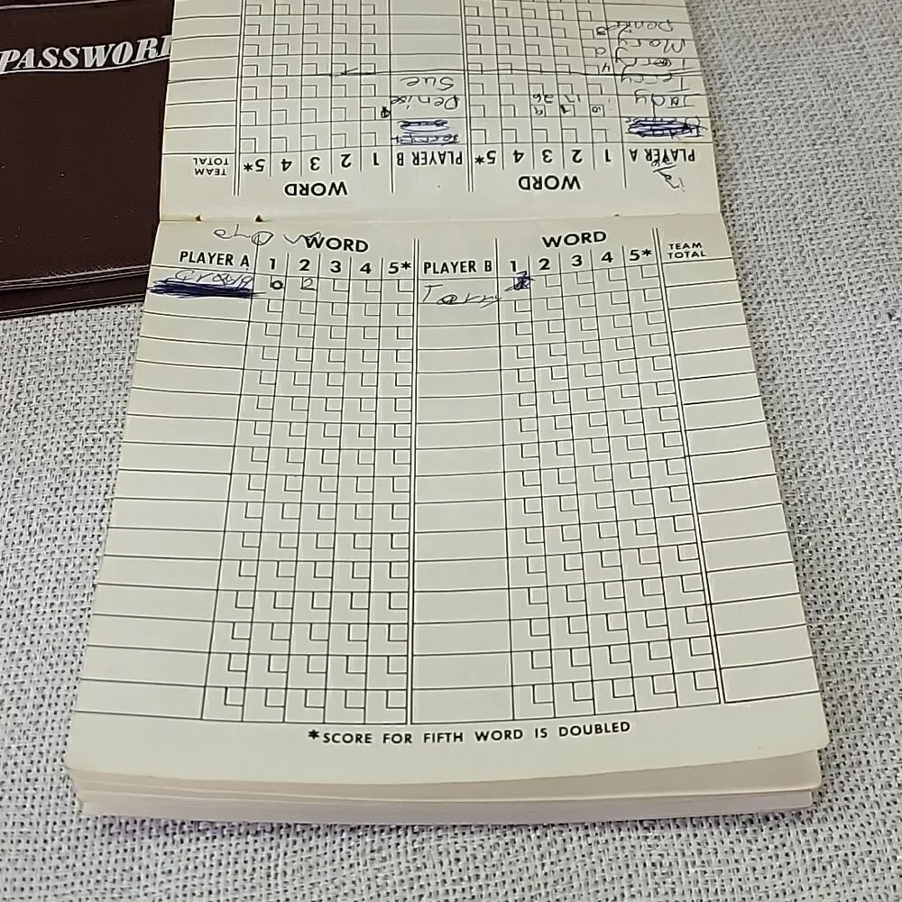 Vintage 1962 Milton Bradley Password Board Game #4260 -Volume 7. Used‎